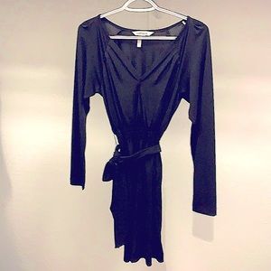 BCBGeneration Black dress with tie sash.